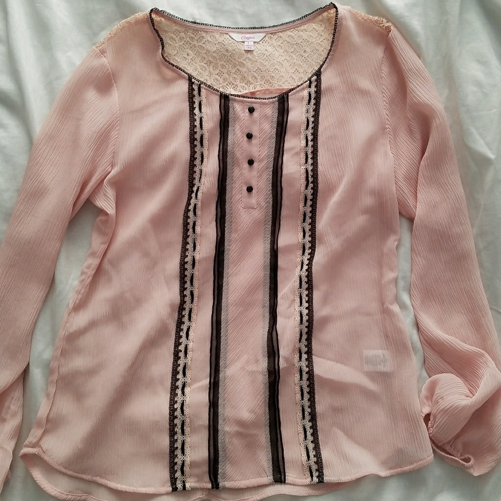 Candie's Blush Pink Blouse